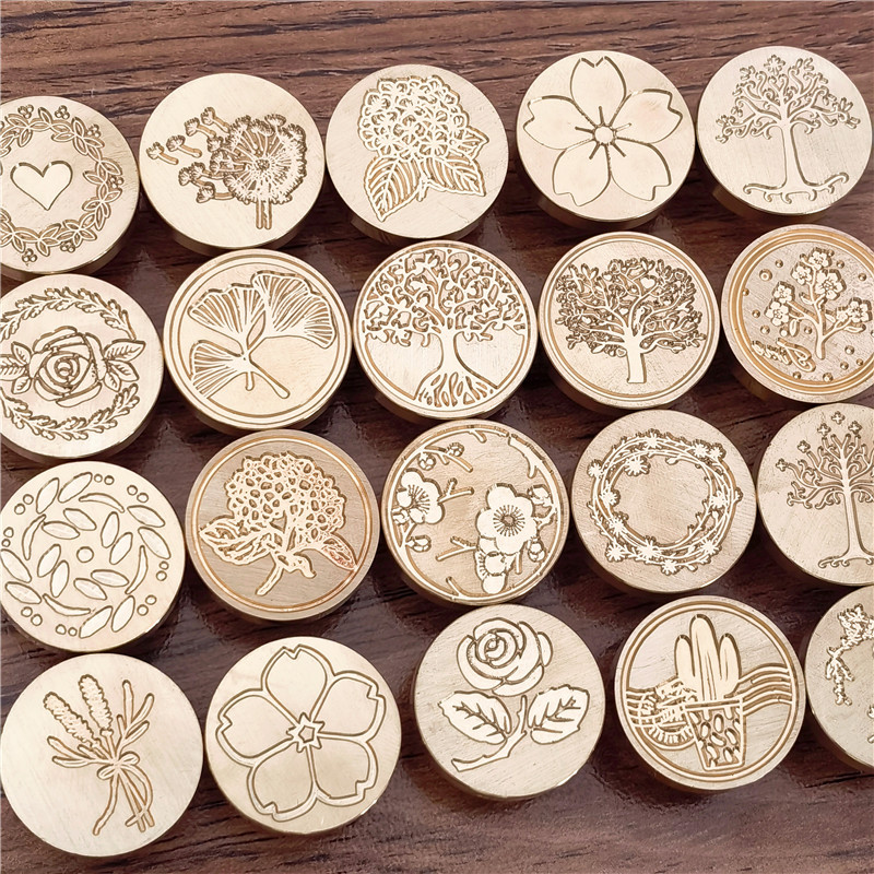 Wax Seal Stamp Set - Wax Seal Stamp Head Flower Stamps