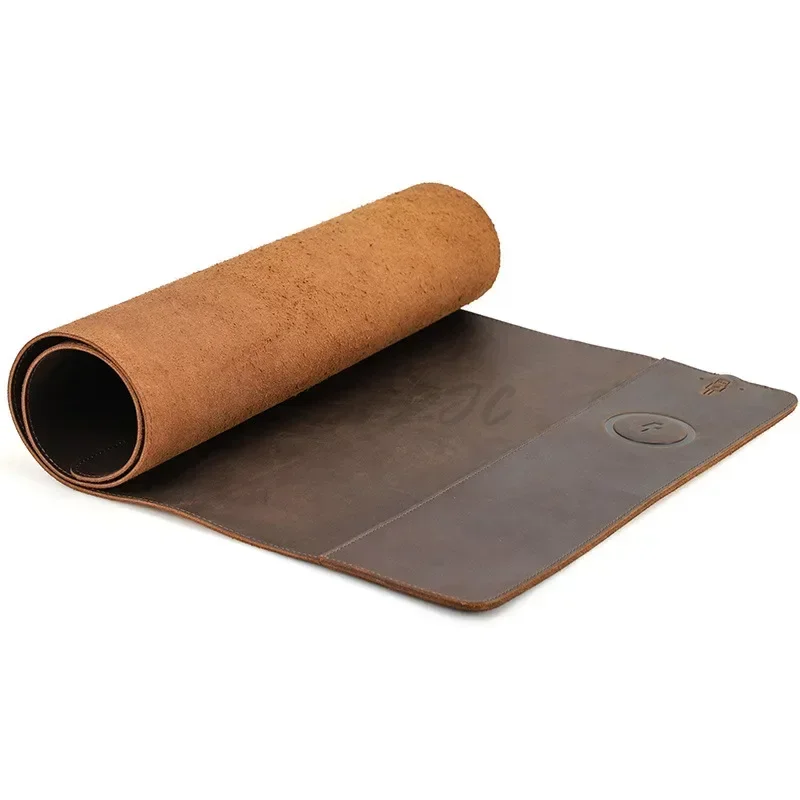 Vintage Cowhide Mouse Pad with - Leather Desk Pad recension och pris