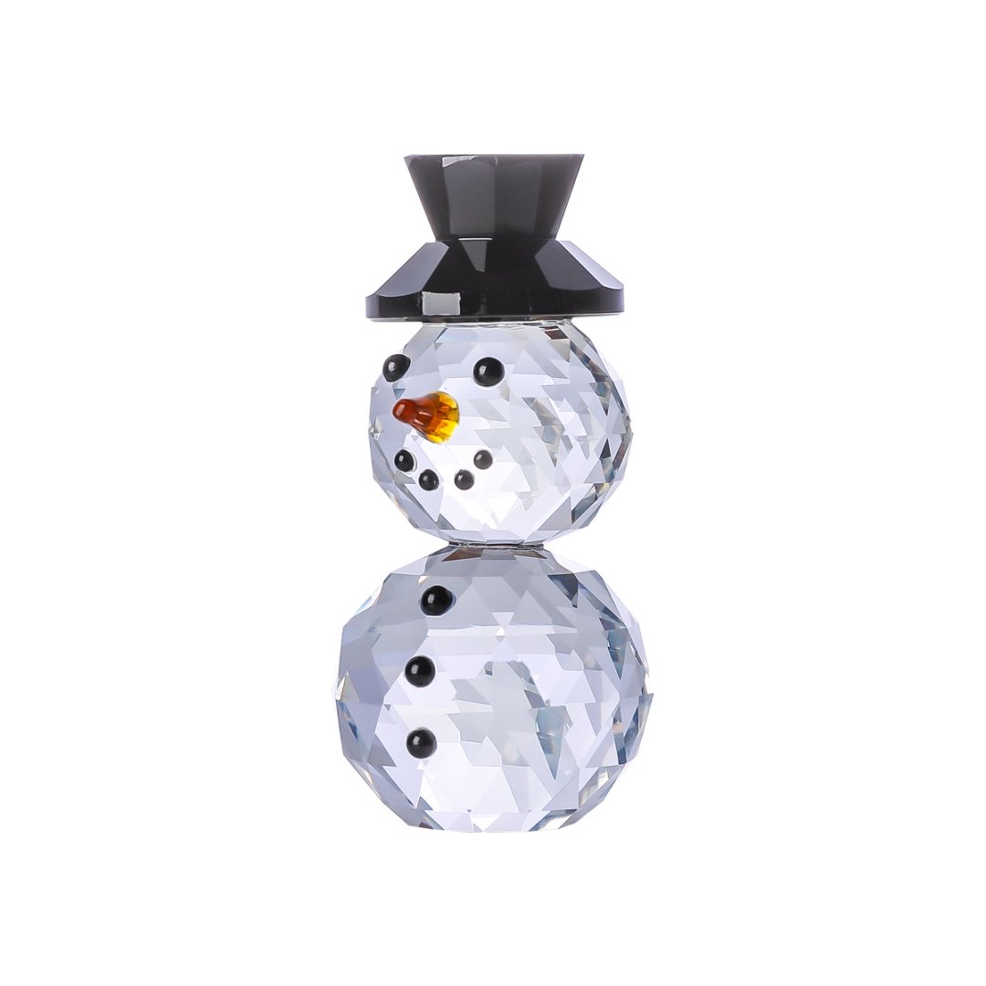 Crystal Black Hat Snowman Figu - Paper Weight Crystal recension och pris