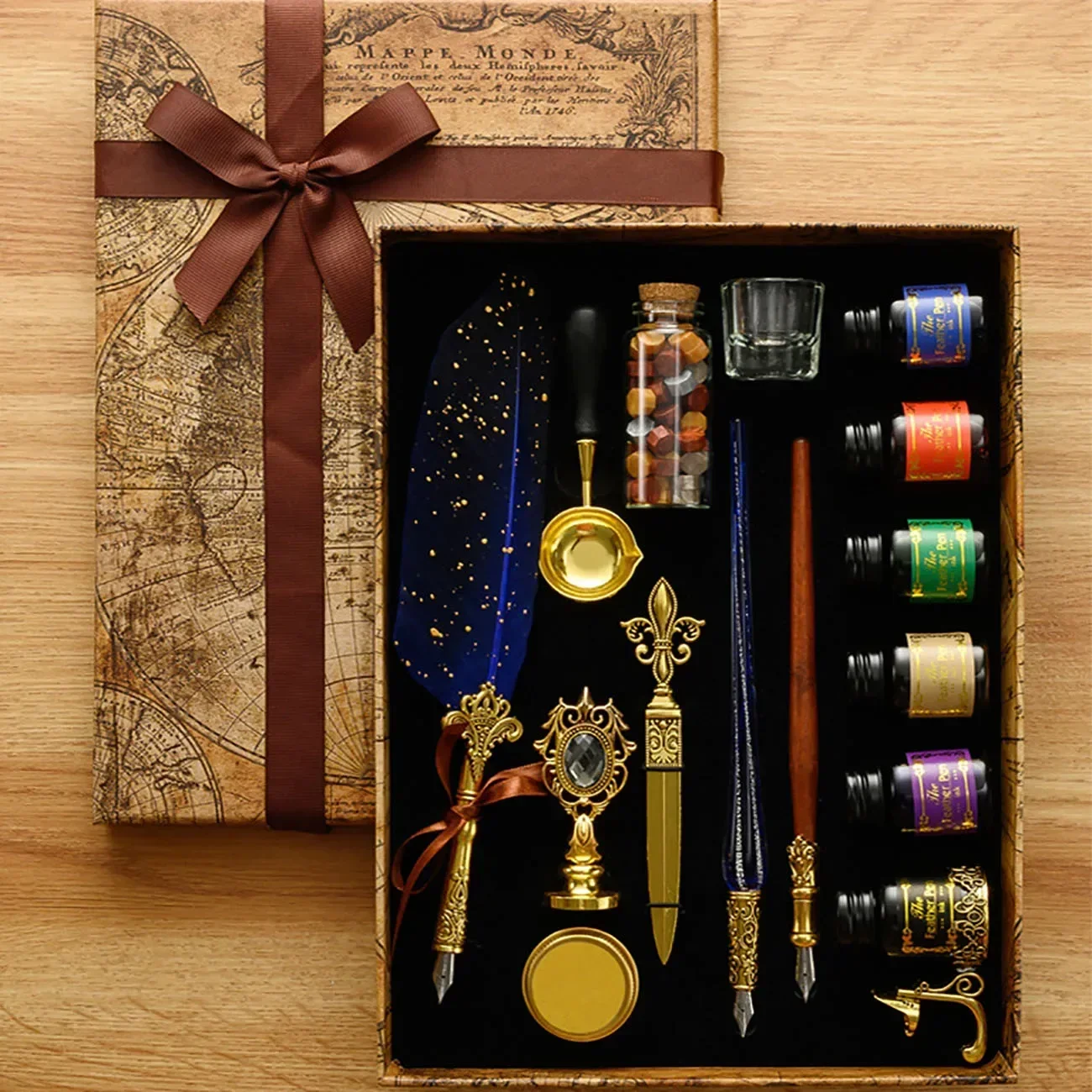 Classic Calligraphy Feather Pe - Wax Seal Stamp Set recension och pris