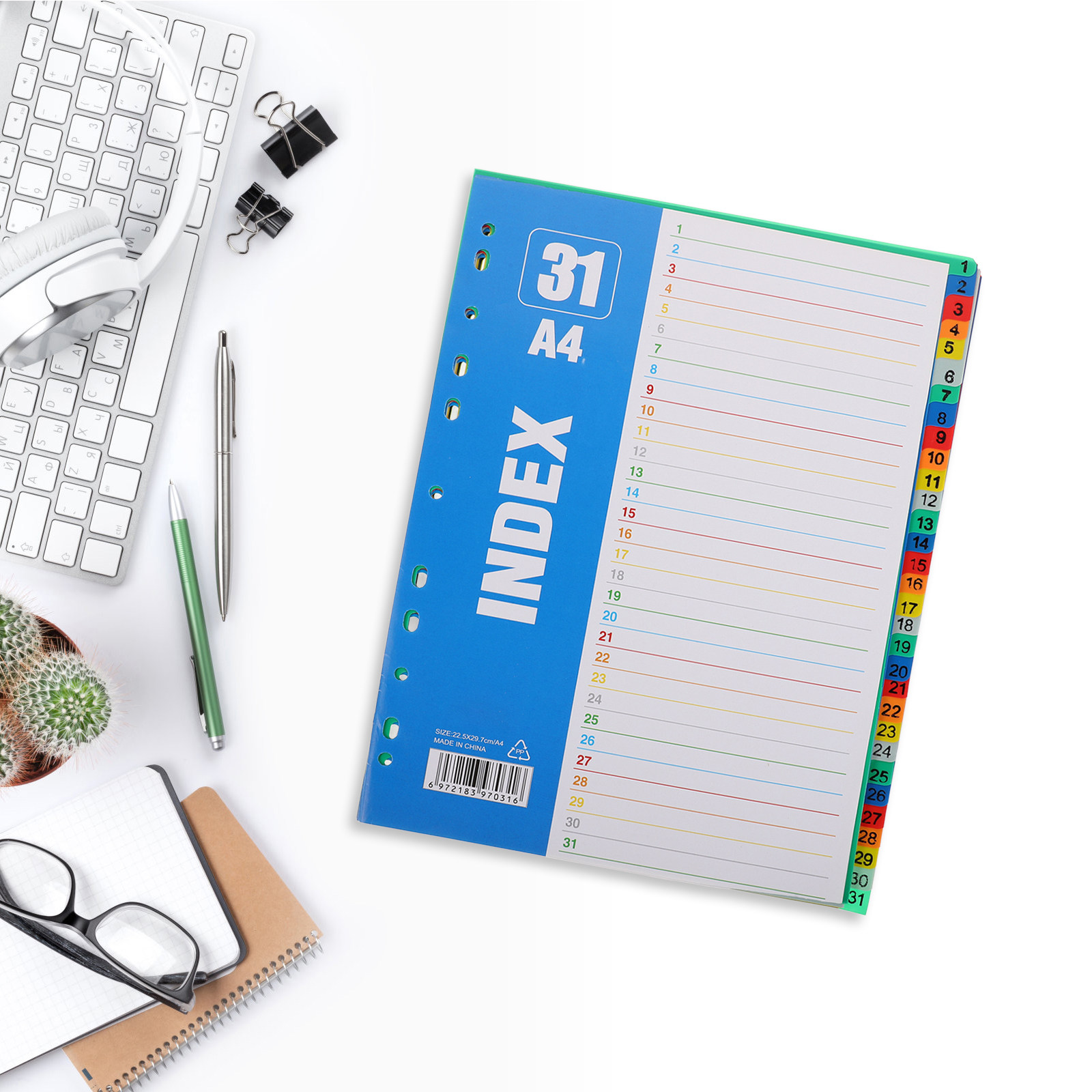 1Set Number Index Page A4 11-H - Tab Divider A4 recension och pris