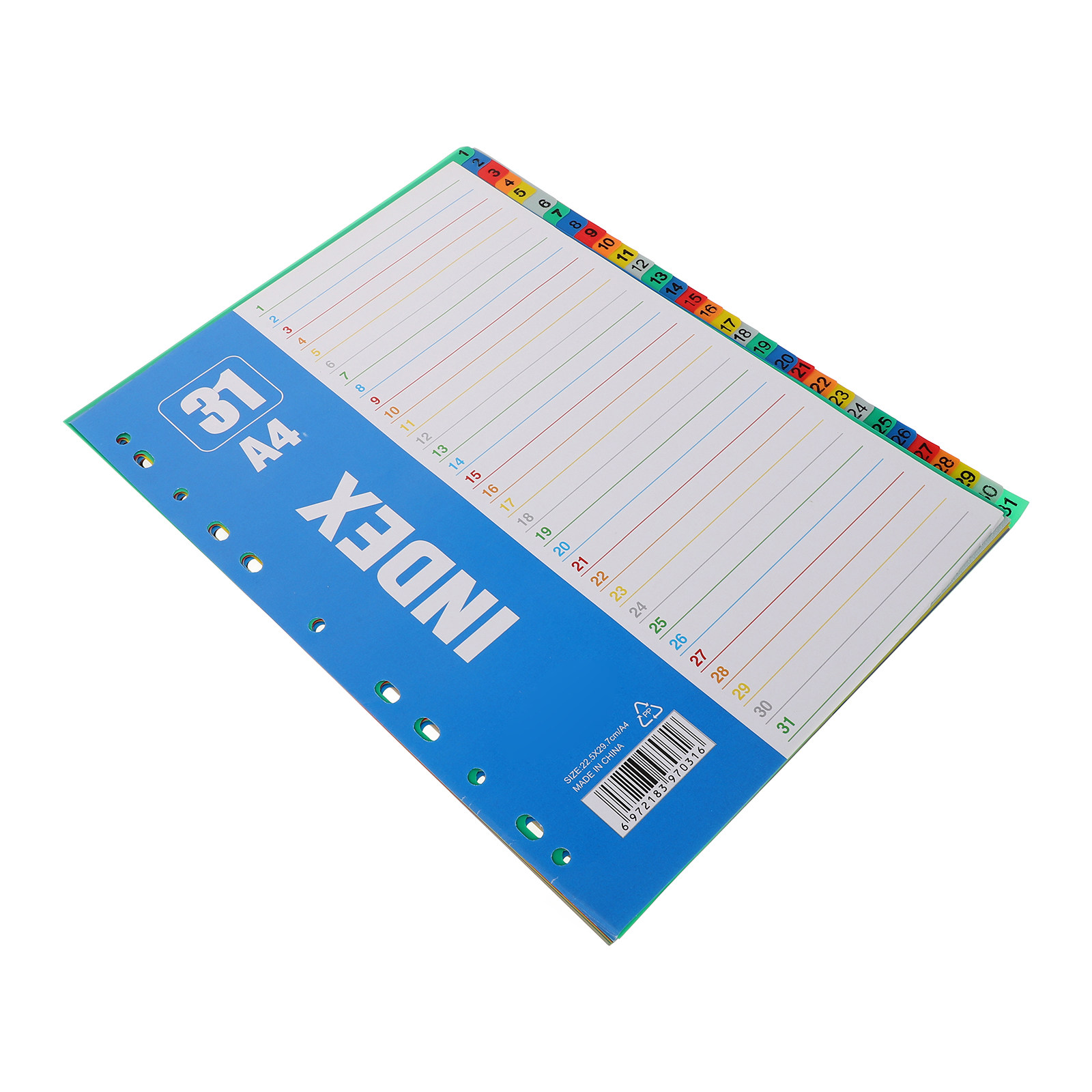 1Set Number Index Page A4 11-H - Tab Divider A4 recension och pris