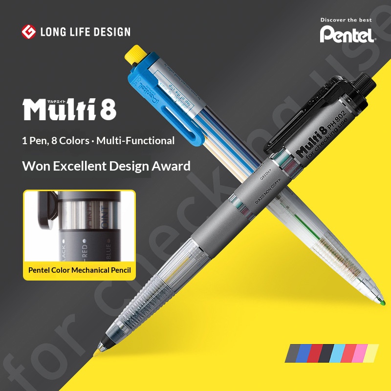 Pentel Multi 8 in 1 Color Mech - Staedtler Pencil Lumocolor recension och pris