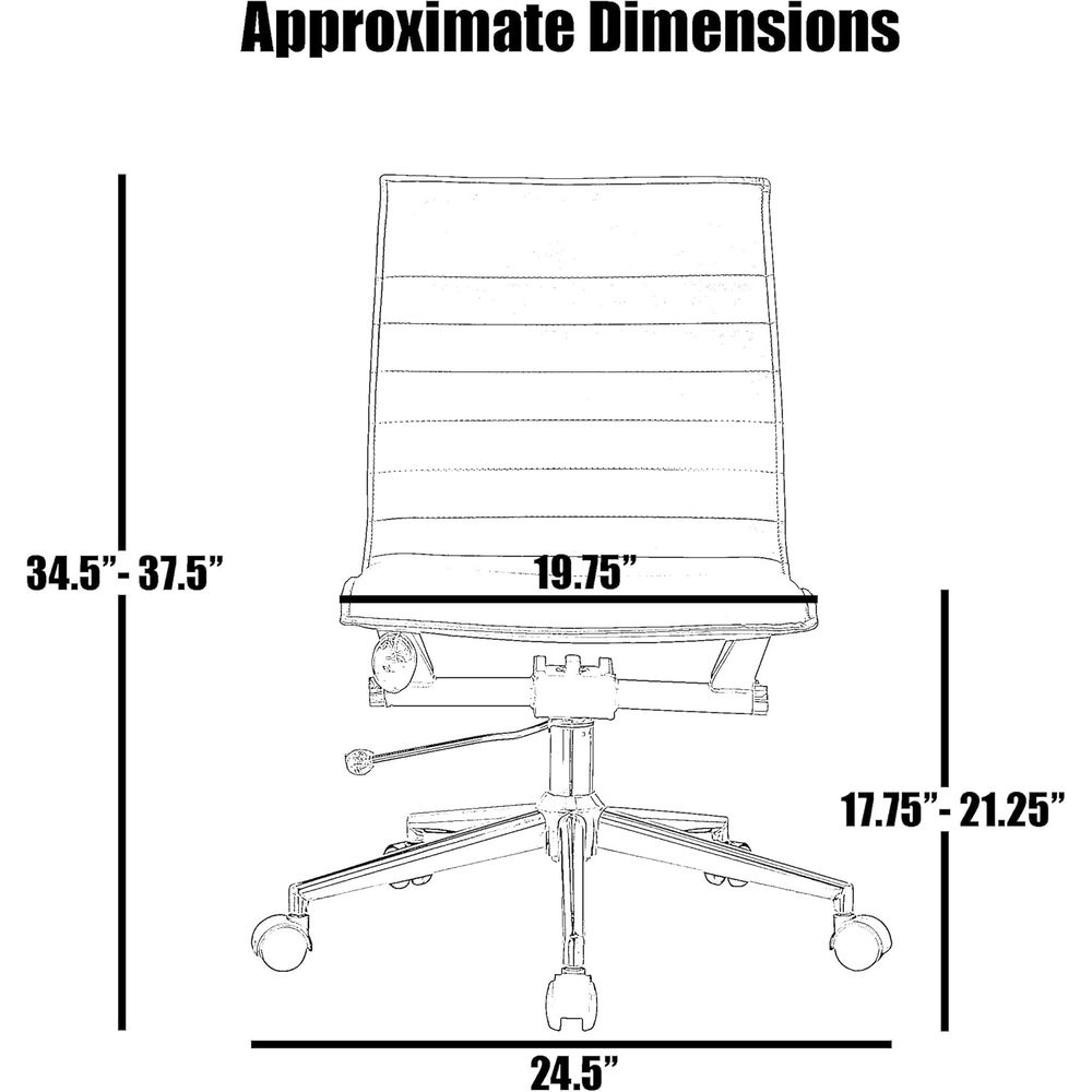 Padded PU Leather Desk Chair w - Leather Desk Pad recension och pris