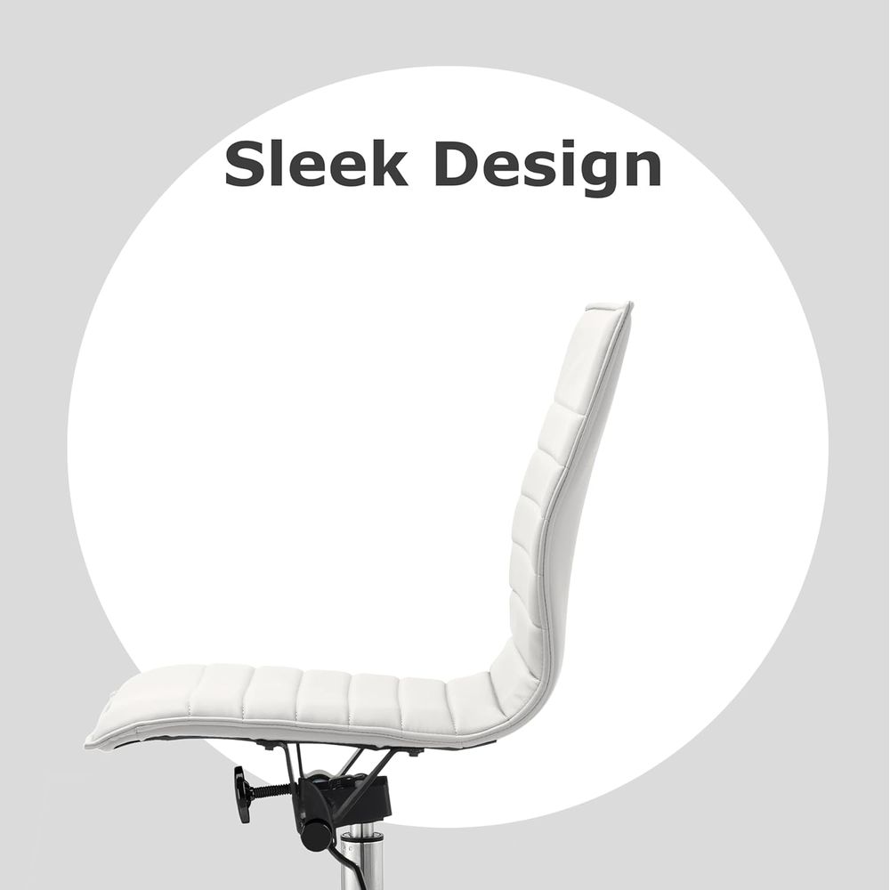 Padded PU Leather Desk Chair w - Leather Desk Pad recension och pris