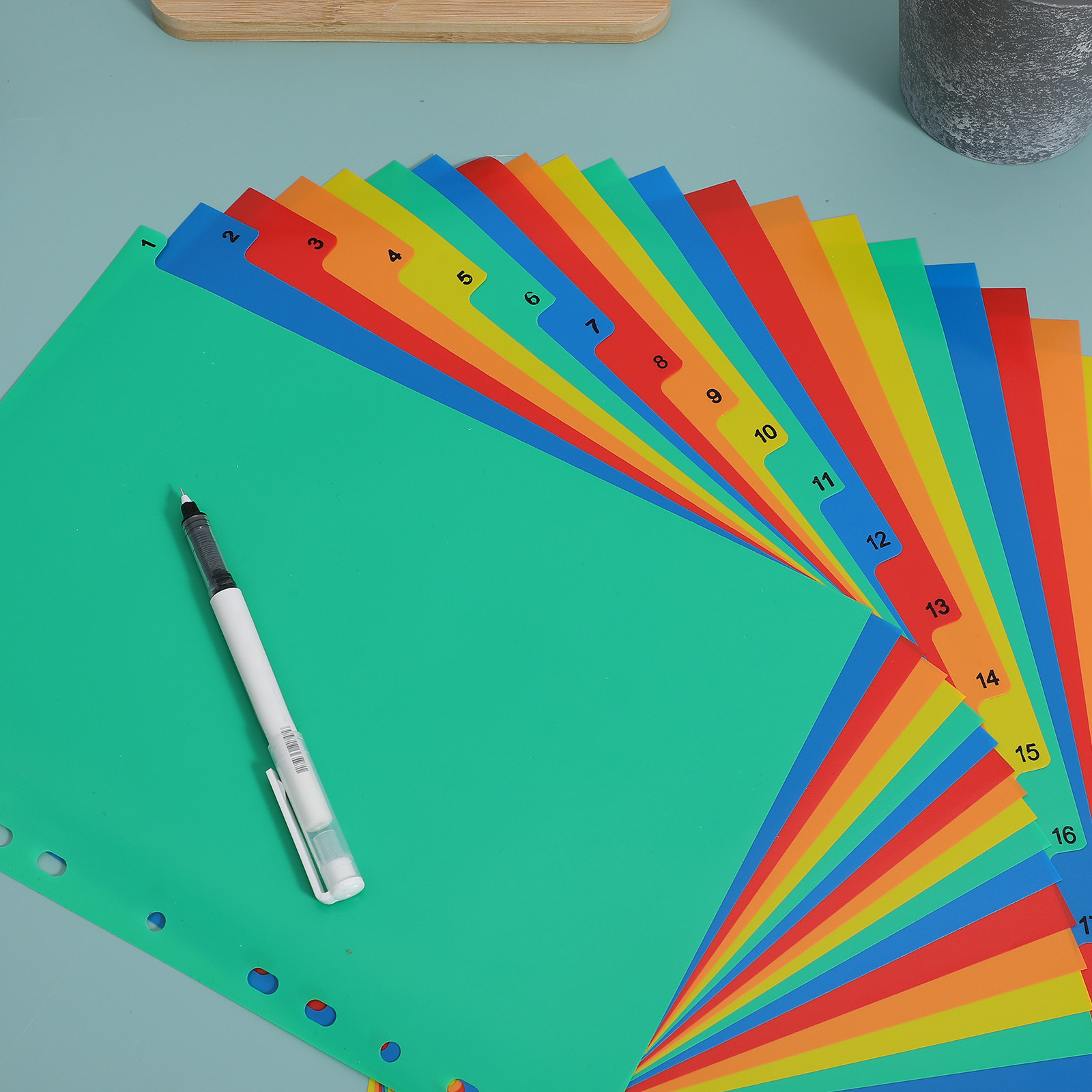 20 Pages A4 Colorful Plastic T - Tab Divider A4 recension och pris