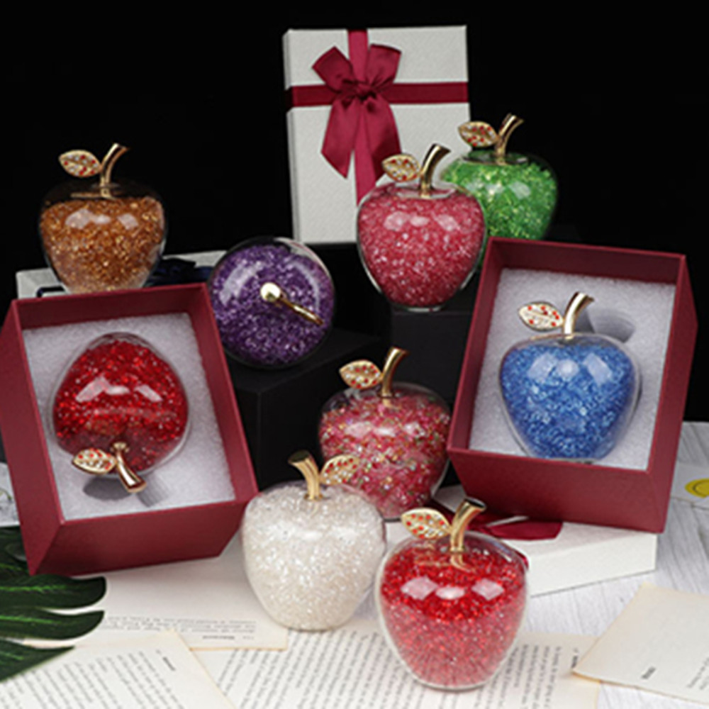 Colors Crystal Apple Paperweig - Paper Weight Crystal recension och pris