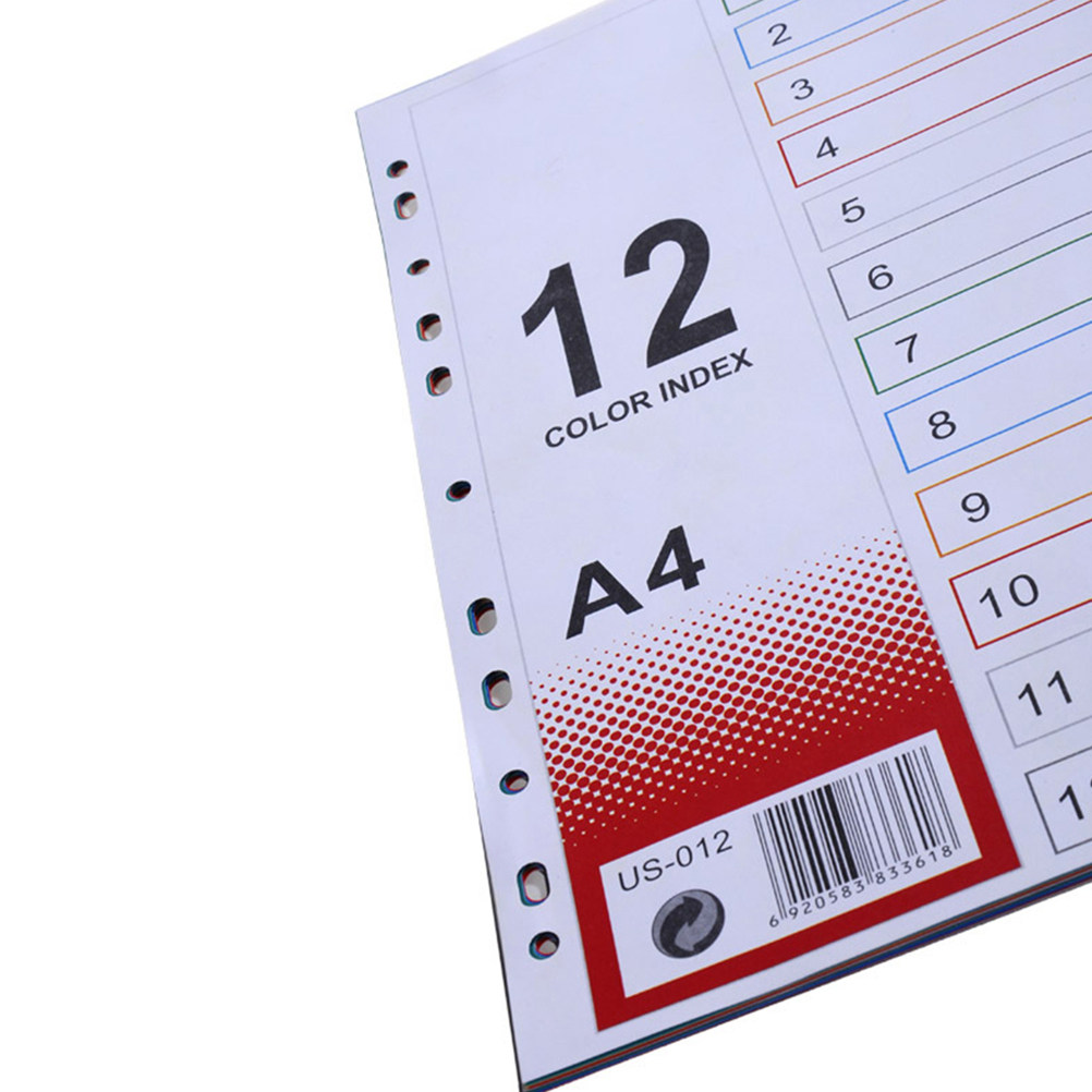 2Pcs Index Paper Refills Extra - Tab Divider A4 recension och pris