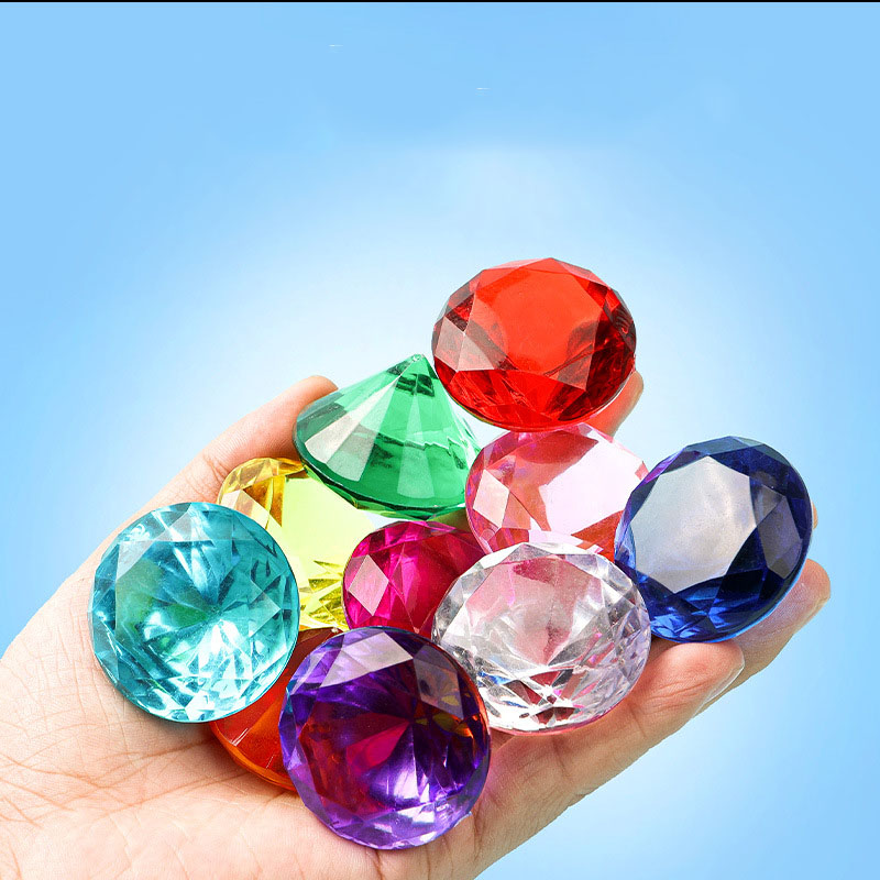1pcs Crystal Diamond Shaped Pa - Paper Weight Crystal recension och pris