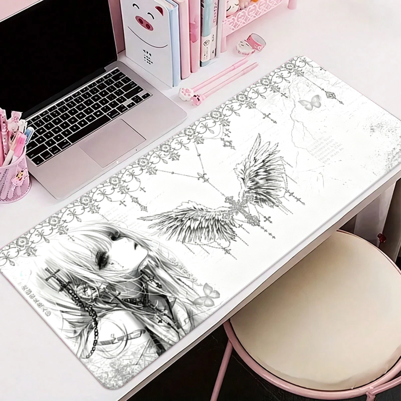 Leather Mousepad Black White A - Leather Desk Pad recension och pris